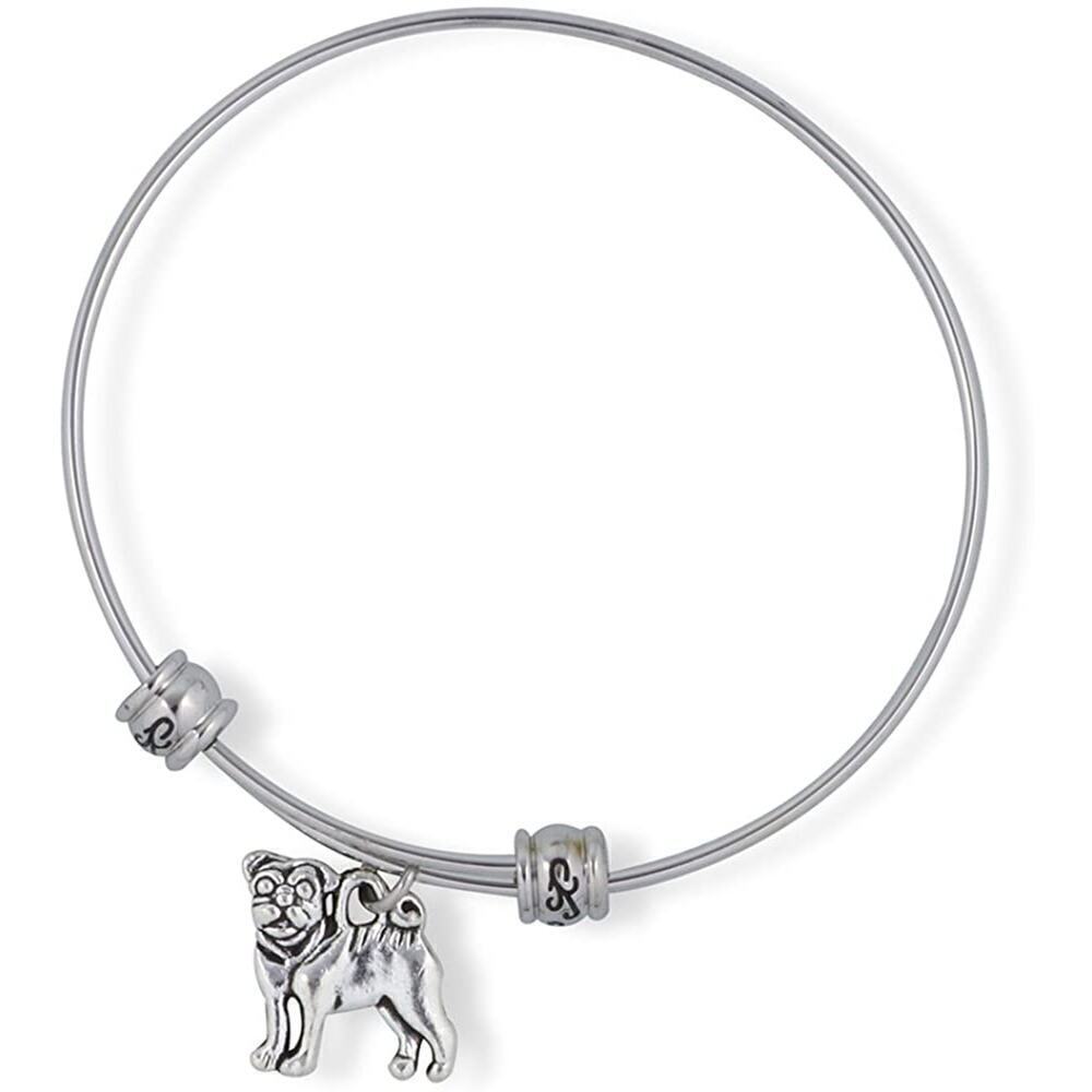 Pug French Bulldog Frenchie Dog Fancy Charm Bangle